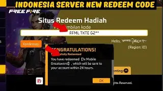 Indonesia Server Today New Redeem Code 🔥 ff indonesia server new event today 🎯