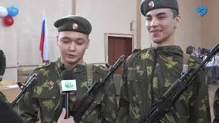 Смотр строя и песни в школе села Капустин Яр (24.02.2021)