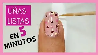 Cómo Pintar Uñas Fáciles y Bonitas en 5 Minutos/Trucos para Manicura Paso a Paso
