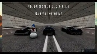 Meus 3 carros mais fortes que já criei na reta infinita! BeamNG.Drive