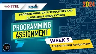 NPTEL Programming, Data Structures And Algorithms Using Python Week3 Programming Assignment Solution