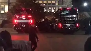 Duke students welcome men's basketball team back to campus after loss