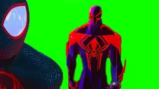 I respect every single Spider-Man in here | Across The Spiderverse Green Screen