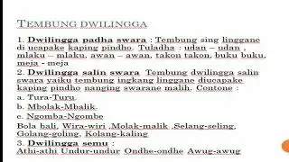 Bahasa jawa kelas 6 materi Rimbag Rangkep