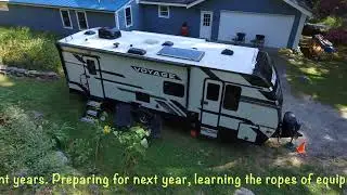 Droning our new Couples RV trailer    4K