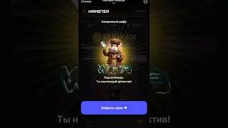 Hamster Kombat шифр 09-10 июня 2024