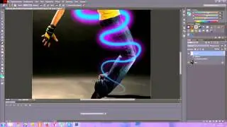Фотошоп. Еффект светящихся линий CS6 (Photoshop)