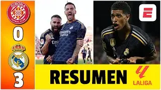 Real Madrid, nuevo líder al golear a Girona 0-3. Goles de Joselu, Tchouaméni y Bellingham | La Liga