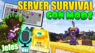 🔥 SERVER SURVIVAL CON MODS PARA MINECRAFT 1.20.1 NO PREMIUM | SERVIDOR tipo QSMP / KARMALAND