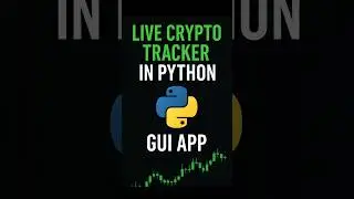 Live Crypto Tracker in Python 💹 | FuzzuTech GUI App 🔥 