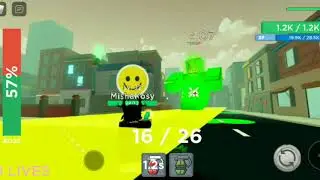 Roblox - битва с радиоактивным гигантом-зомби