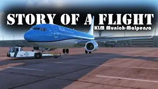 KLM Munich - Malpensa | STORY OF A FLIGHT | XP11