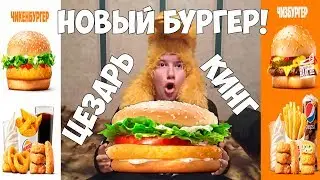 НОВЫЙ БУРГЕР!? в BURGER KING / ОБЗОР вместе с КВССВ меню за 200