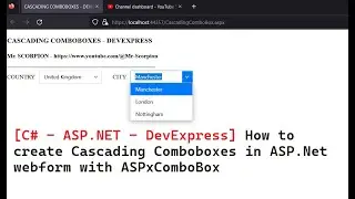 [C# - ASP.NET - DevExpress] How to create Cascading Comboboxes in ASP.Net webform with ASPxComboBox