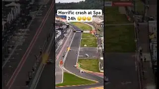 Horiffic crash for Nicolas Baert and Adrian D'Silva during Spa 24h #circuit #motorsport