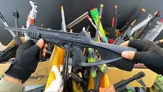 3 Box of Realistic Machine Guns ! Toy Guns Toys - Toy Rifle Set