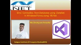 Bind ComboBox from Database using  DataSet in Windows Forms using  VB