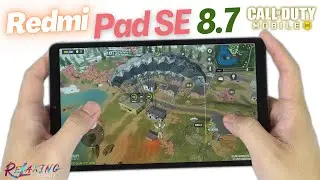 Xiaomi Redmi Pad SE 8.7 Call of Duty Mobile Gaming Review CODM | FPS & Battery Drain test