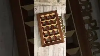 Нарды в стиле маркетри 57х37