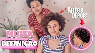 COMO DEFINIR CABELO CACHEADO RÁPIDO E FÁCIL / Definição em CABELO tipo 4ABC