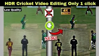 How to Make HDR Cricket video Editing || Capcut video editing || This app is BETTER than Capcut 🔥😳
