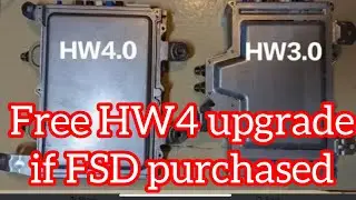 Great news to Tesla owners with Hardware 3.0 who purchased FSD will get free upgrade to HW4.0