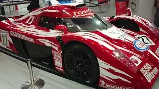 TOYOTA LeMans, WRC, GT race car display.