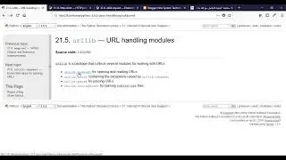 how to handle URLs in python using urllib.request