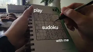ASMR | Solve a Sudoku with me ✏️ | whispered