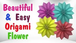 Beautiful Paper Origami Flowers - Simple Origami Flower Instructions - Easy Origami Flower Tutorial