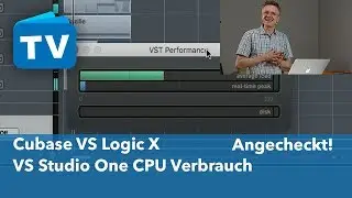 Cubase VS Logic X VS Studio One CPU Test - deutsch