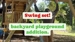Adding a Swing Set to the Backyard Playground