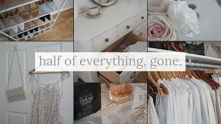 I decluttered half my stuff - DECLUTTER WITH ME \\ minimalism 2024 \\ anti-haul, de-influencing