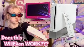 Plugging My Wii into a Hello Kitty TV (Wii Game Collection & more!)