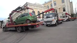 🔥Эвакуация тротуарных автохамов на пл. Свободы. С лучшими инспекторами ГИБДД Ростова.🔥