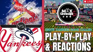 🔴LIVE St. Louis Cardinals vs New York Yankees - Play-By-Play & Reactions (8/31/24)
