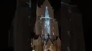 Красивое лазерное шоу  в Норвегии на Рождество