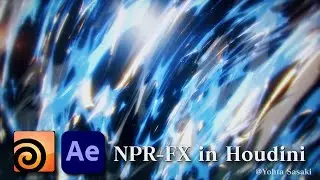 Anime Style NPR effects and breakdowns created in Houdini.