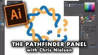 Using the PATHFINDERS PANEL to Create Unique Logos in Illustrator CC.