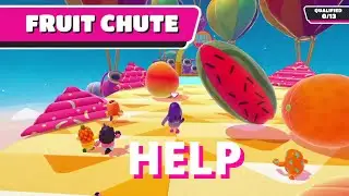 Attack of the giant fruits! Fruit Chute! | Fall Guys: Ultimate Knockout (PS4)