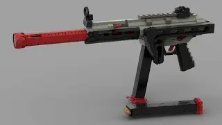 Custom LEGO Gun MOC: H&K MP5 [3D Printed Handguard]