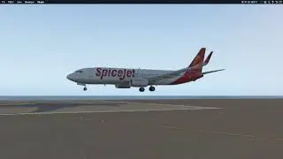 B737 hard landing | X-plane 11 | 60 FPS | 