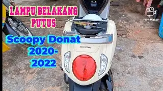 Cara Ganti Lampu Rem Belakang Scoopy Donat 2020-2022