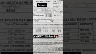 My real NEET Scorecard reveal🔥 