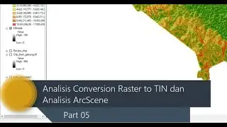Part 05 Analisis Conversion Raster to TIN dan ArcScene