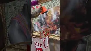 Jordan art! ( cut real jersey!! ) 