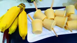 With a few Bananas you can make the creamiest  Popsicle  / Ice cream  //  Easy Banana  Abelewalls