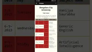 time table using html css js using tables 