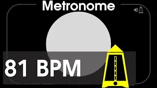81 BPM Metronome - Andantino - 1080p - TICK and FLASH, Digital, Beats per Minute