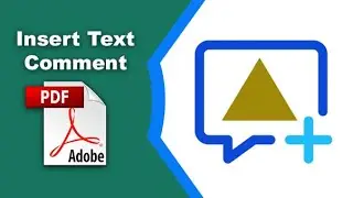 How to make an Insert Text symbol comment in a pdf file using Adobe Acrobat Pro DC